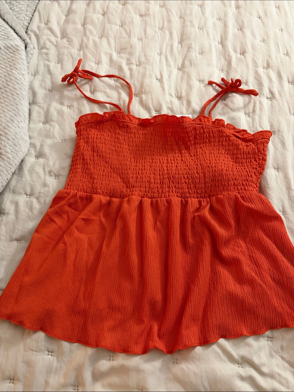 Orange tank top